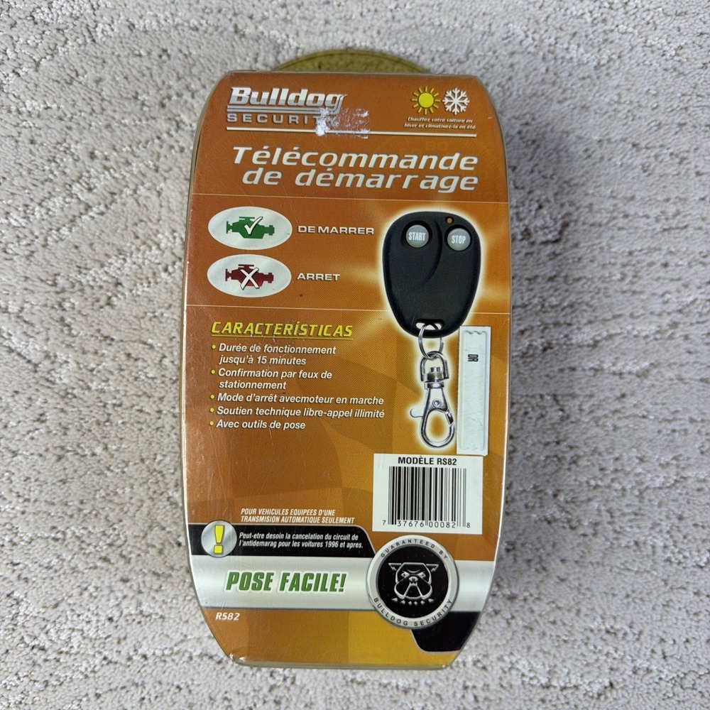 NIP‎ Bulldog Security Remote Vehicle Starter System Model RS82 400 ft Range
